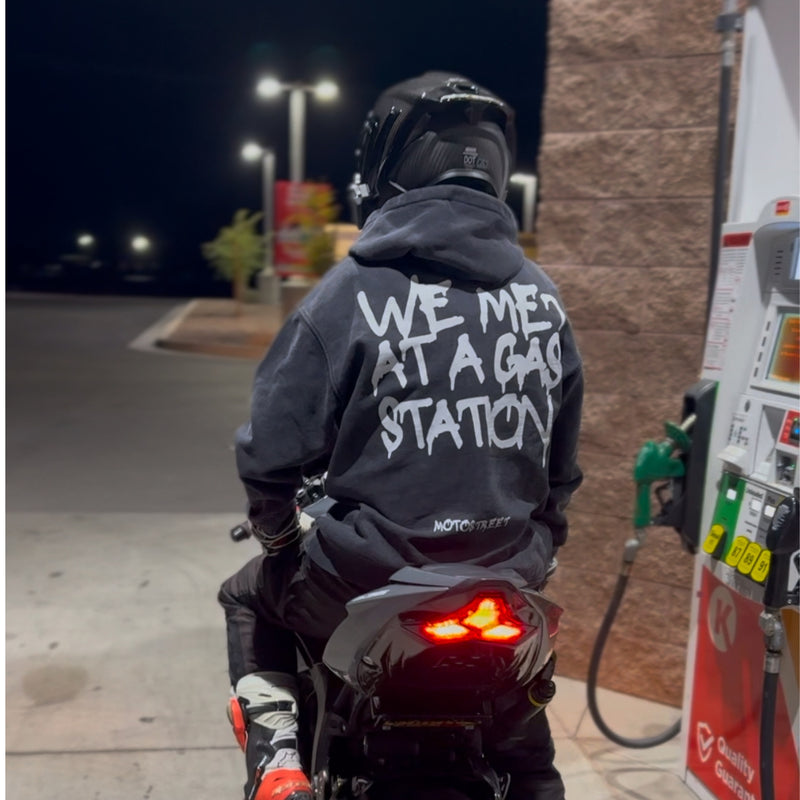 Motostreet black thick hoodie