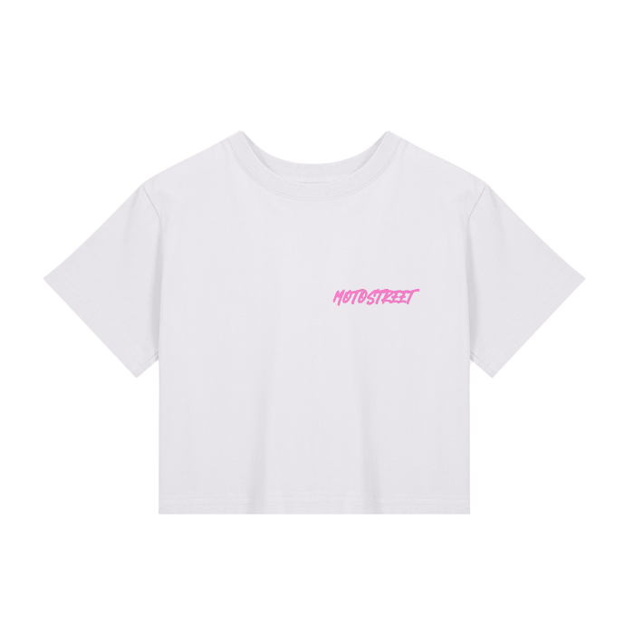MotoStreet Center Crop Top (pink)
