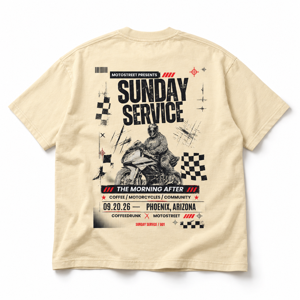 Motostreet Sunday Service Event Tee