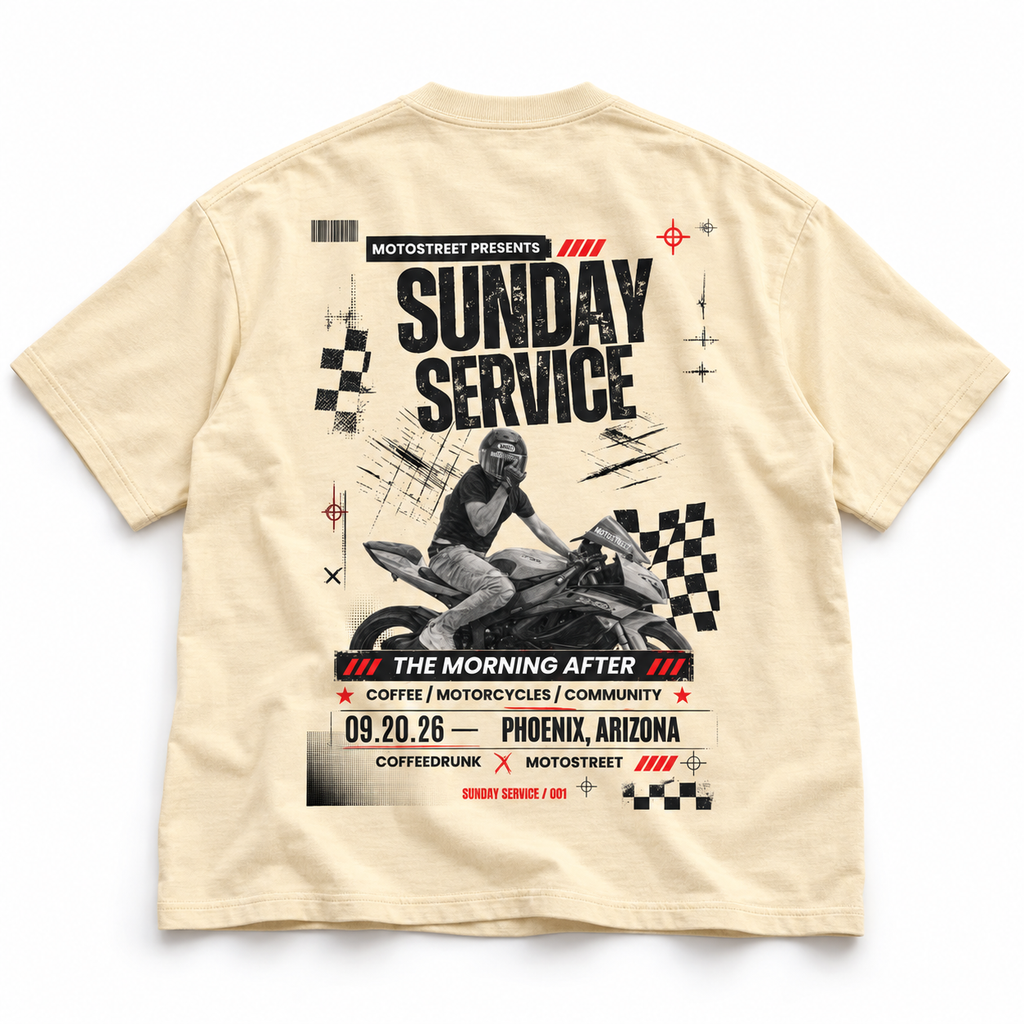 Motostreet Sunday Service Event Tee