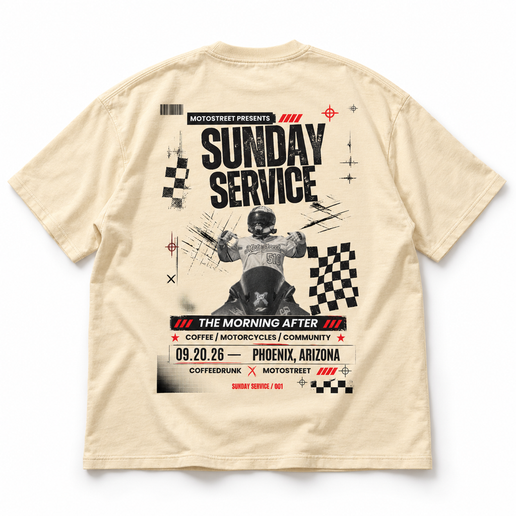 Motostreet Sunday Service Event Tee