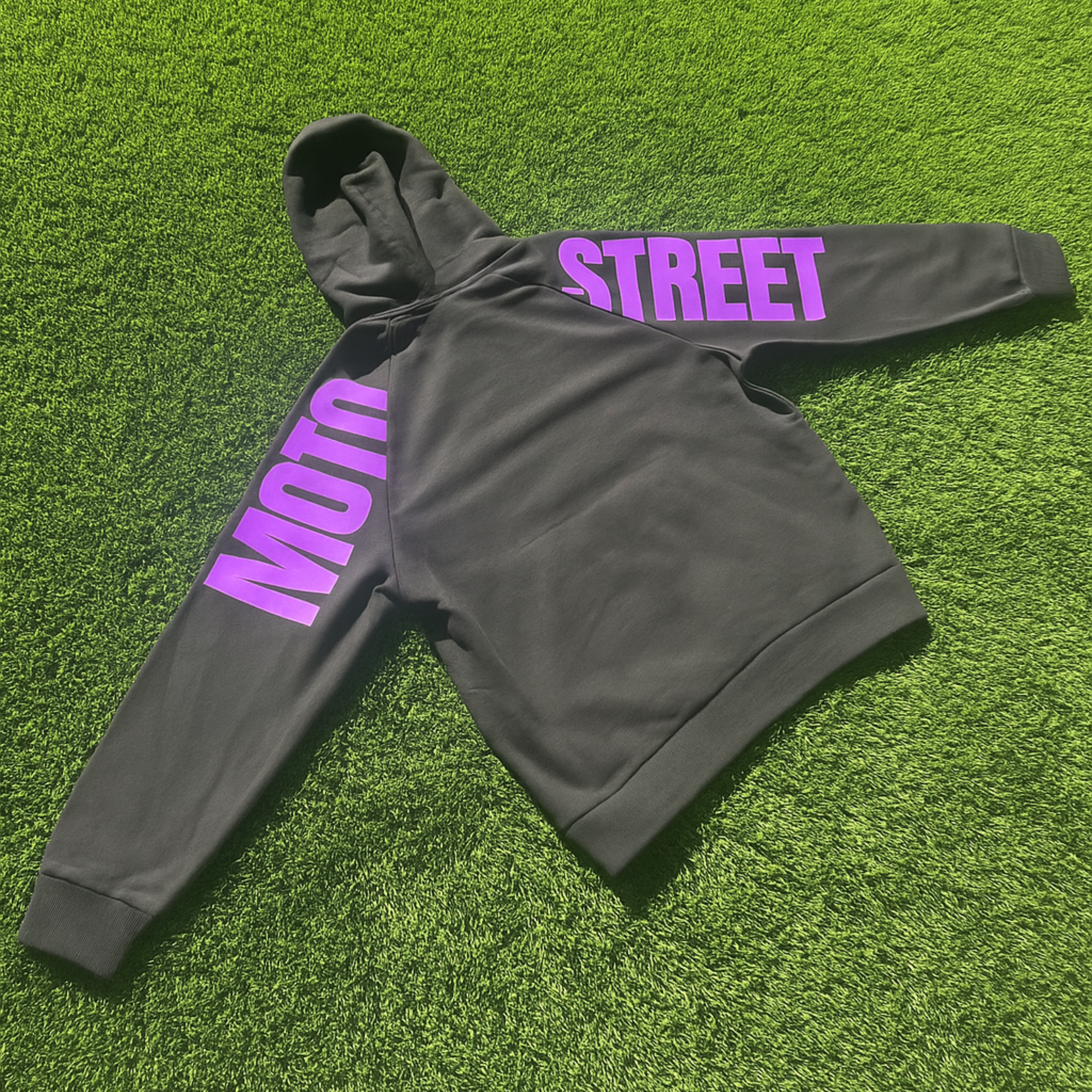 F & F Hoodie (blk/pur)