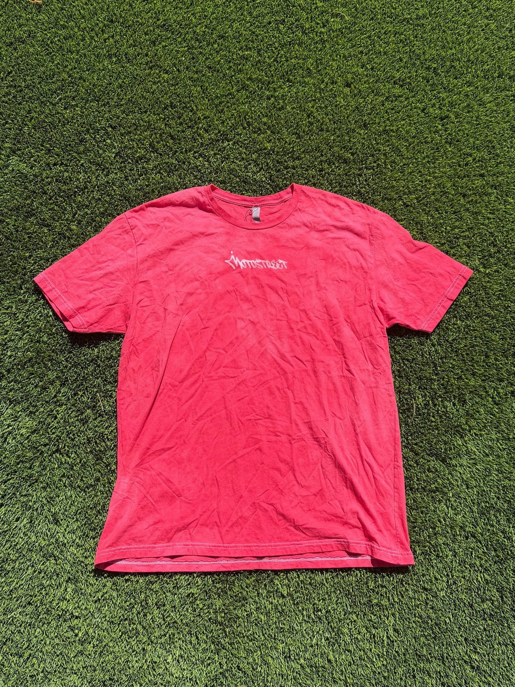Garment Dyed STREET tee (red)