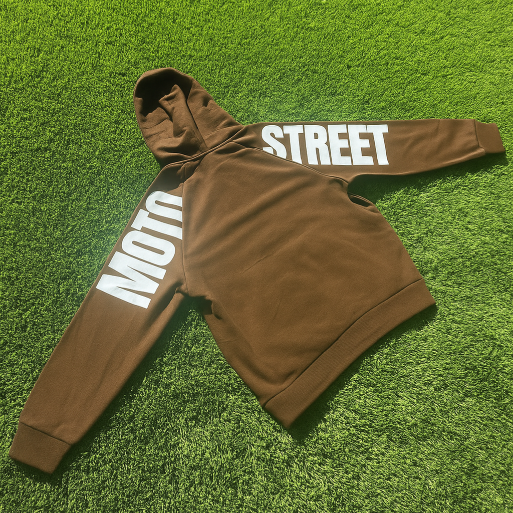 F & F Hoodie (brw/wht)