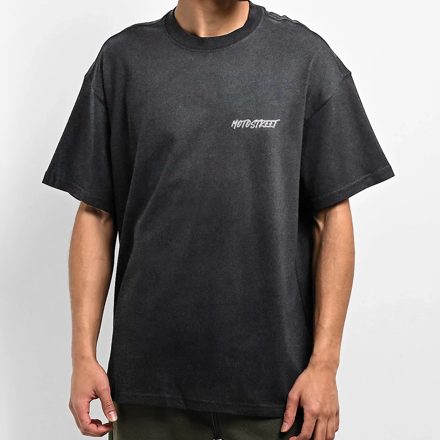 Oversized 'Anti Cager Club' Tee for Motorcycle & Streetwear Enthusiasts - Loose Fit with Wide Arm Holes, Drop Shoulder Design, Comfortable and Durable Biker T-Shirt Celebrating Riding Culture and motorcycle rider gift ideas.