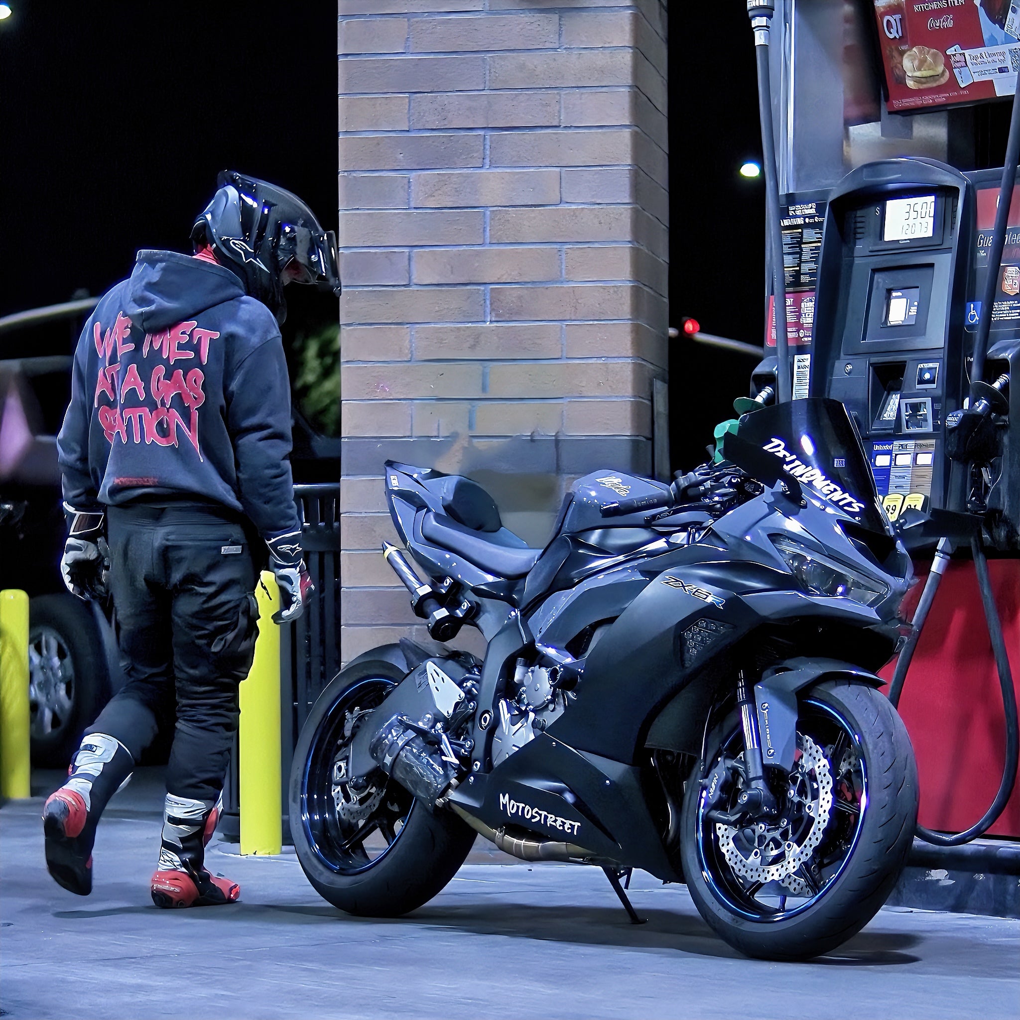 Gas Station Hoodie (red)