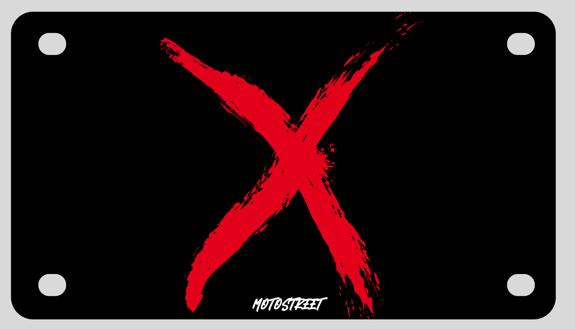 MotoStreet "X" Plate