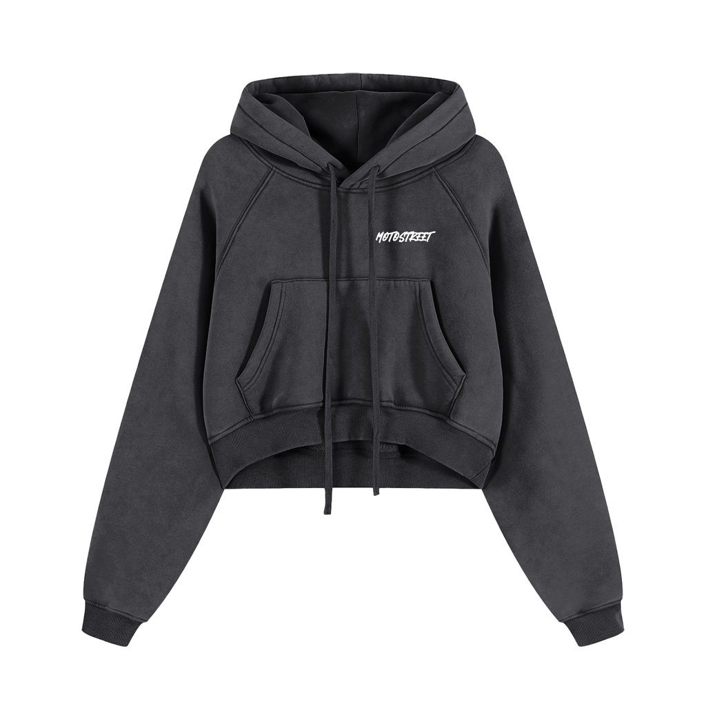 MotoStreet "X" Cropped Hoodie